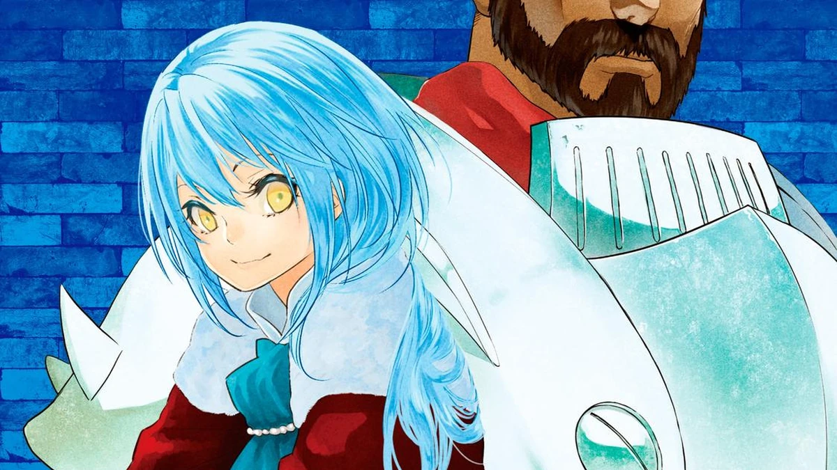Rimuru Tempest with King Gazel on a volume illustration