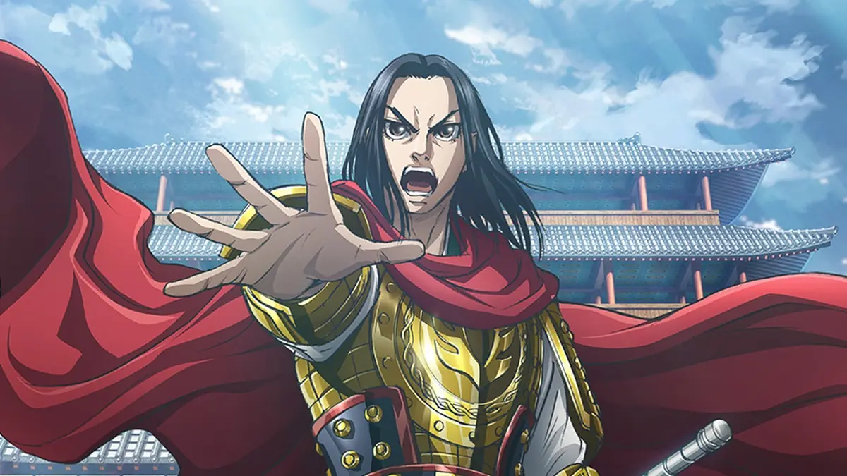 King Ying Zheng in golden armor